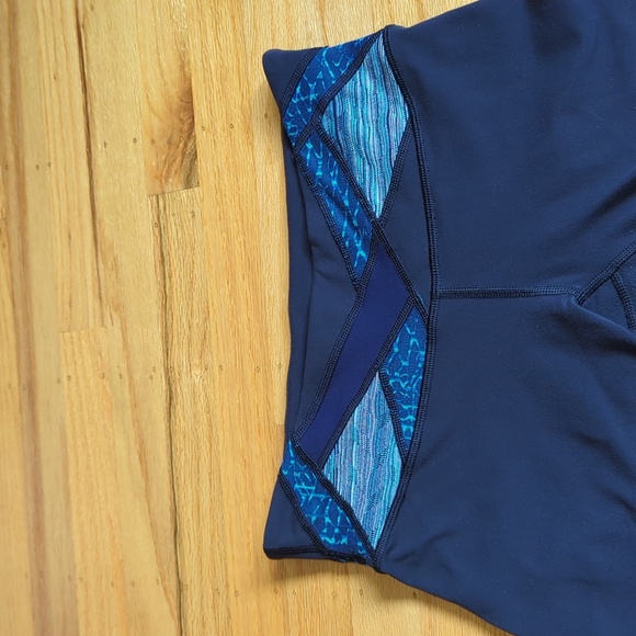 Lululemon Wunder Under Crop III Tight Women' Hero Blue Inkwell Samba - Picture 6 of 14